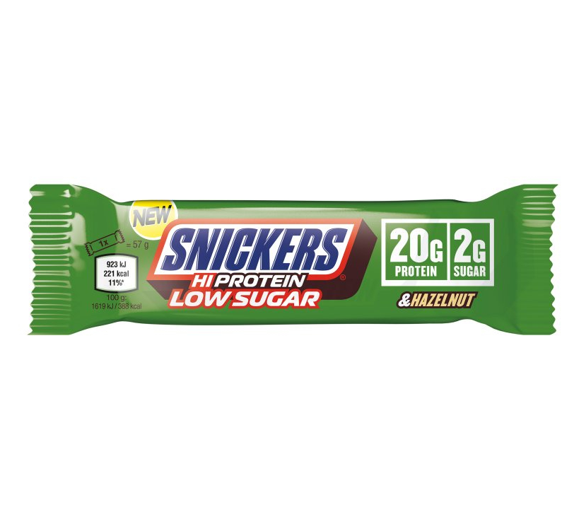 Snickers Hazelnut Hi Protein Low Sugar Bar